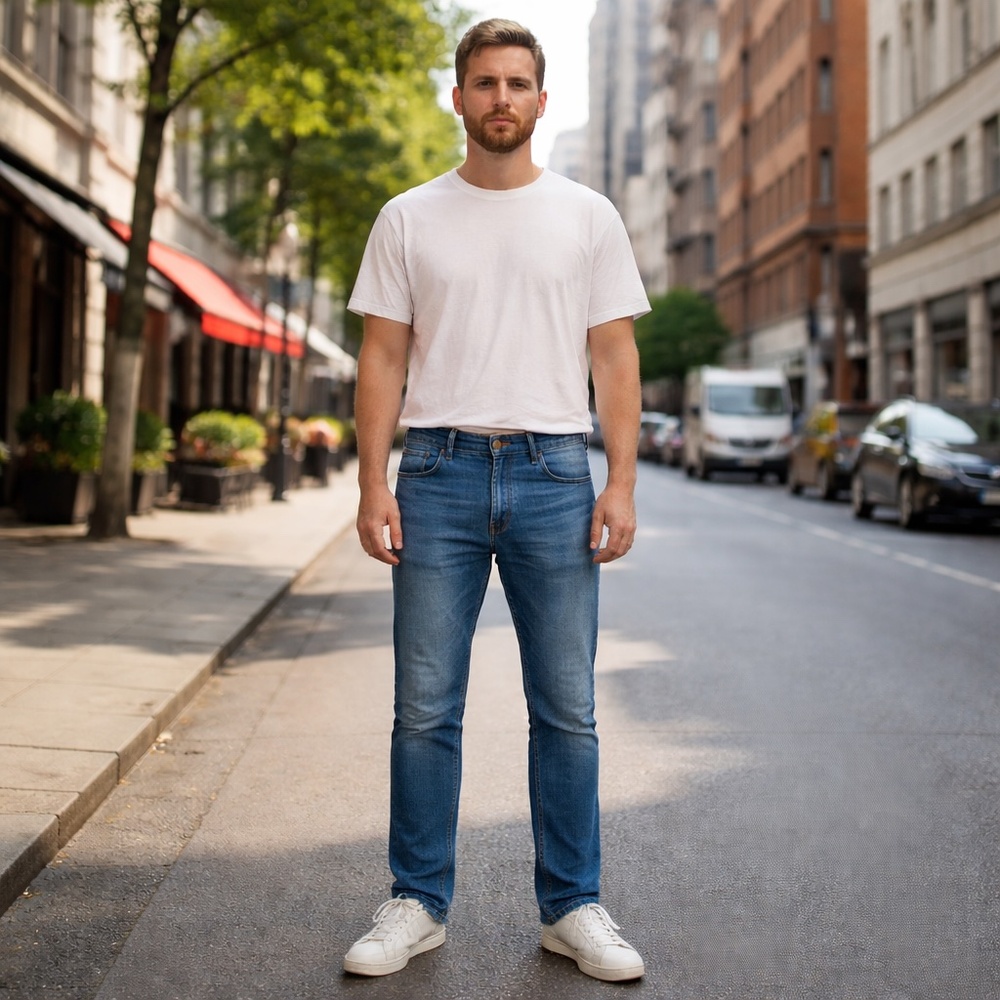 Love Moschino Jeans Straight leg Light wash Men's 32x32 Made in Italy